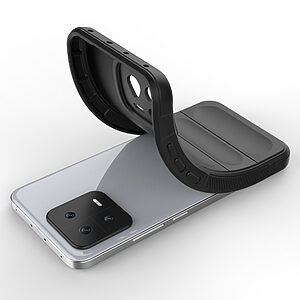 Θήκη Xiaomi 13 5G Mad Mask Rugged Armor από σκληρό Premium TPU γκρι ανοιχτό - Image 3