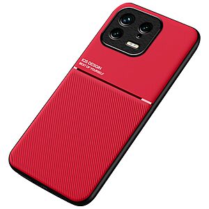 Θήκη Xiaomi 13 5G Mad Mask Inner Edge πλάτη από συνθετικό δέρμα TPU κόκκινο