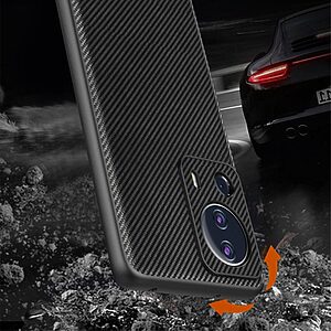 Θήκη Xiaomi 13 Lite 5G Vili TC Series με σχέδιο carbon fiber ενισχυμένες γωνίες από Premium ανθεκτικό TPU μαύρο - Image 5