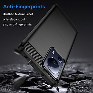 Θήκη Xiaomi 13 Lite 5G Mad Mask Brushed TPU Carbon Πλάτη μαύρο - Image 3