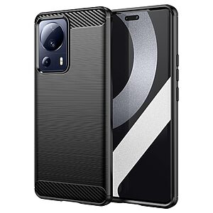 Θήκη Xiaomi 13 Lite 5G Mad Mask Brushed TPU Carbon Πλάτη μαύρο