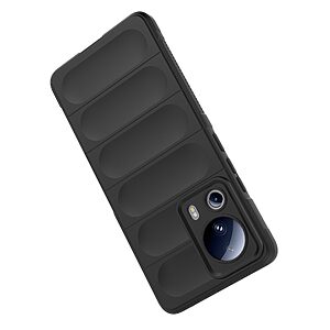 Θήκη Xiaomi 13 Lite 5G Mad Mask Rugged Armor από σκληρό Premium TPU μαύρο - Image 3
