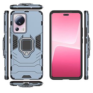 Θήκη Xiaomi 13 Lite 5G Mad Mask Πλάτη Thin Armor με Μαγνητικό δαχτυλίδι και Βάση στήριξης TPU μπλε - Image 5