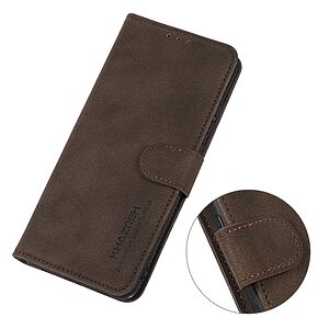 Θήκη Xiaomi 13 Pro 5G KHAZNEH Litchi Retro Texture Leather με βάση στήριξης, υποδοχές καρτών και μαγνητικό κούμπωμα καφέ - Image 5
