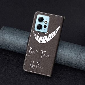 Θήκη Xiaomi Redmi Note 12 4G OEM Μalicious Face with chainsaw με βάση στήριξης, υποδοχές καρτών και μαγνητικό κούμπωμα Flip Wallet από συνθετικό δέρμα και TPU - Image 5