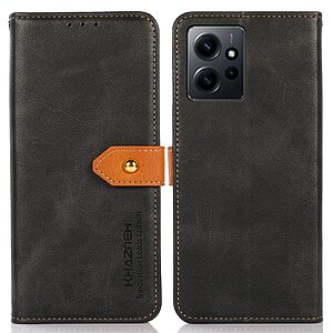 Θήκη Xiaomi Redmi Note 12 4G KHAZNEH Leather Wallet Golden Clasp με βάση στήριξης