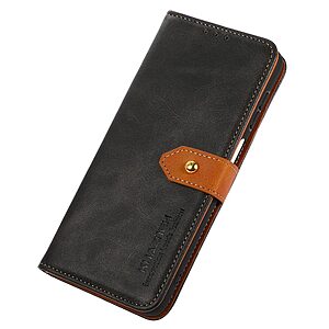 Θήκη Xiaomi Redmi Note 12 4G KHAZNEH Leather Wallet Golden Clasp με βάση στήριξης, υποδοχές καρτών και μαγνητικό κούμπωμα μαύρο - Image 5