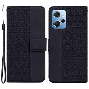 Θήκη Xiaomi Redmi Note 12 4G Mad Mask Leather Wallet Case Geometry Style με βάση στήριξης