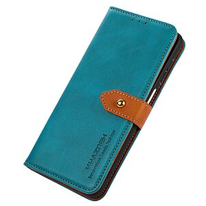 Θήκη Xiaomi Redmi Note 12 4G KHAZNEH Leather Wallet Golden Clasp με βάση στήριξης, υποδοχές καρτών και μαγνητικό κούμπωμα μπλε - Image 5