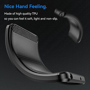 Θήκη Xiaomi Redmi Note 12 4G Mad Mask Brushed TPU Carbon Πλάτη μαύρο - Image 4