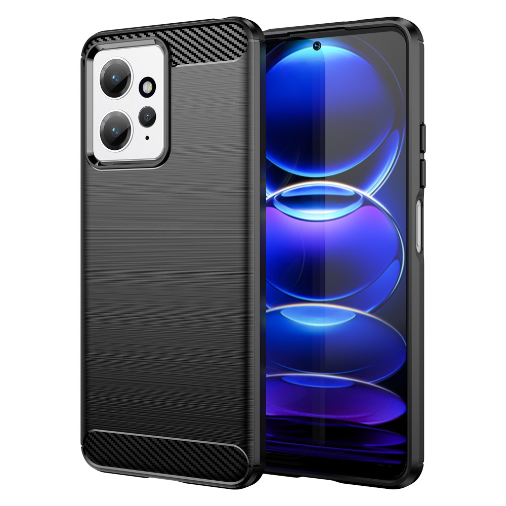 Θήκη Xiaomi Redmi Note 12 4G Mad Mask Brushed TPU Carbon Πλάτη μαύρο