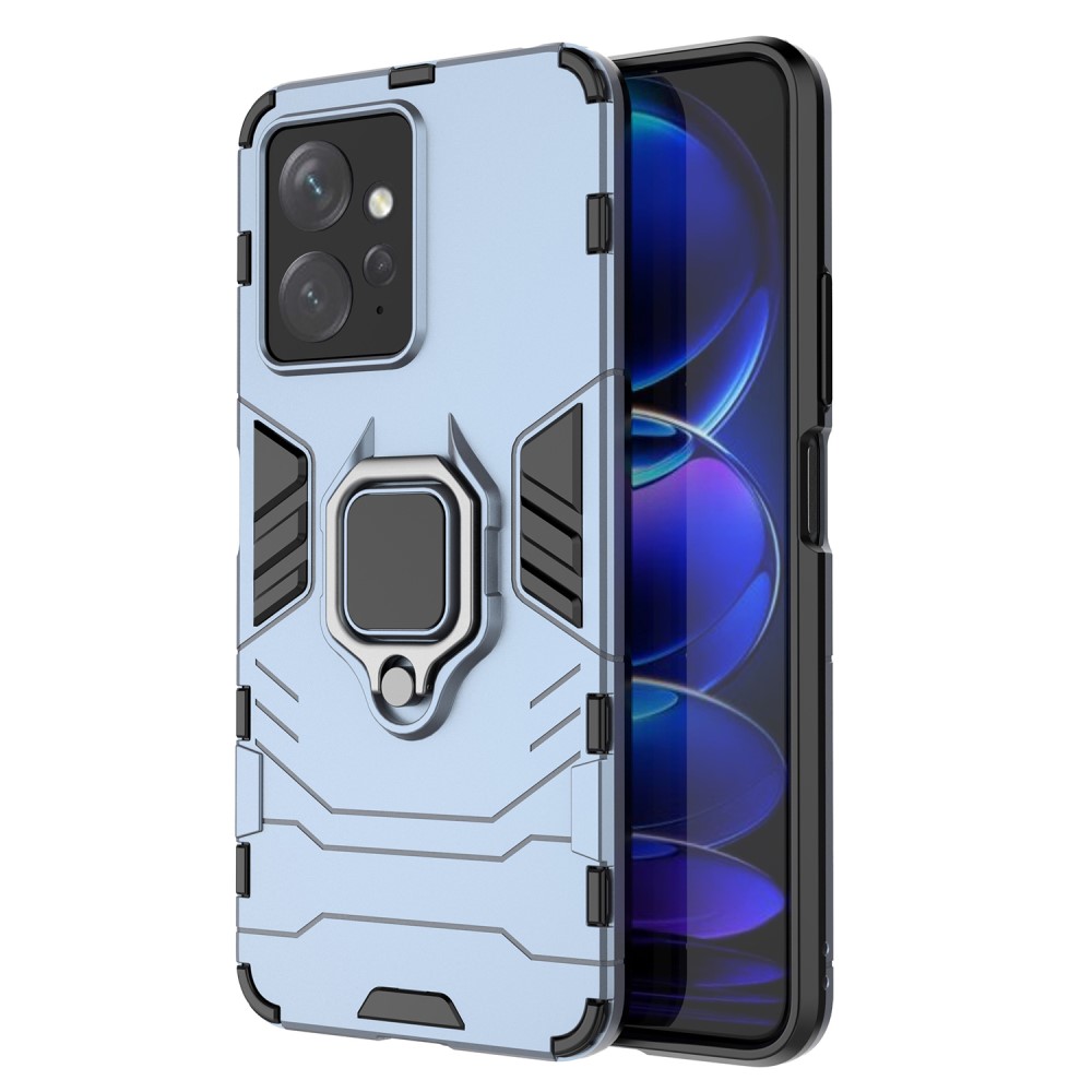 Θήκη Xiaomi Redmi Note 12 4G Mad Mask Πλάτη Thin Armor με Μαγνητικό δαχτυλίδι και Βάση στήριξης TPU μπλε