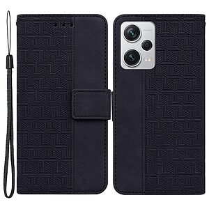 Θήκη Xiaomi Redmi Note 12 Pro+ Mad Mask Leather Wallet Case Geometry Style με βάση στήριξης