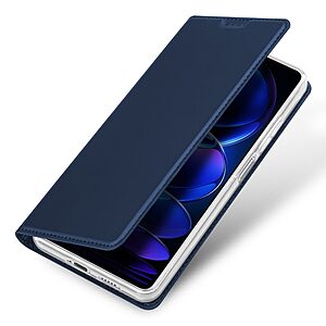 Θήκη Xiaomi Redmi Note 12 Pro+ Dux Ducis Skin Pro Series με βάση στήριξης, υποδοχή καρτών και μαγνητικό κούμπωμα Flip Wallet από συνθετικό δέρμα και TPU μπλε - Image 4