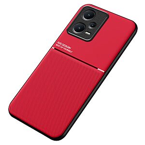 Θήκη Xiaomi Redmi Note 12 Pro+ Mad Mask Inner Edge πλάτη από συνθετικό δέρμα TPU κόκκινο