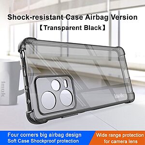 Θήκη Xiaomi Redmi Note 12 Pro+ IMAK Airbag Series με ενισχυμένες γωνίες από Premium ανθεκτικό TPU μαύρο - Image 3