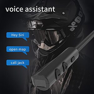 Ασύρματα Ακουστικά για Κράνος Μοτοσικλέτας BT23 - Bluetooth 5.0, με Δυνατότητα Ανοιχτής Ακρόασης και Μουσικής - Image 4