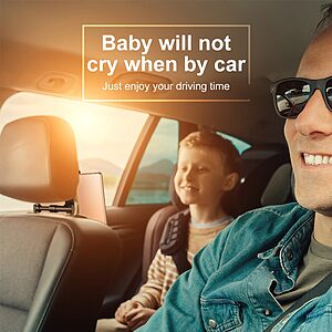 Ρυθμιζόμενη Βάση Καθίσματος Αυτοκινήτου BASEUS για Κινητά Τηλέφωνα/Τάμπλετ 4.7-12.9″ – Μαύρη - Image 3