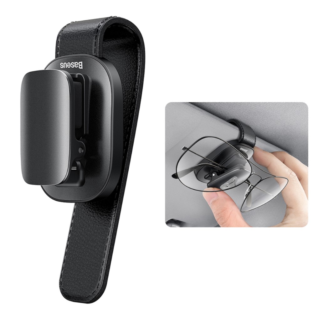 Βάση για σκίαστρο αυτοκινήτου BASEUS με ειδικό κλιπ για στήριξη Γυαλιών - Μαύρο