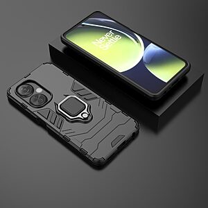 Θήκη OnePlus Nord CE 3 Lite 5G Mad Mask Πλάτη Thin Armor με Μαγνητικό δαχτυλίδι και Βάση στήριξης TPU μαύρο - Image 5
