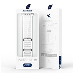 Λουράκι Dux Ducis OceanWave Strap για Apple Watch 2/3/4/5/6/7/8 (41mm/ 40mm /38mm) λευκό - Image 3