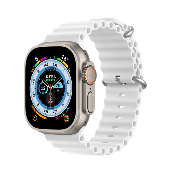 Λουράκι Dux Ducis OceanWave Strap για Apple Watch 2/3/4/5/6/7/8 (41mm/ 40mm /38mm) λευκό