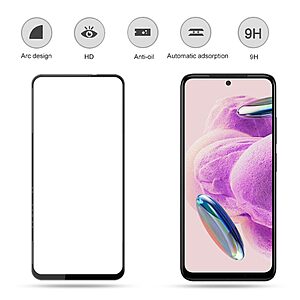 Αντιχαρακτικό γυαλί Amorus για Xiaomi Redmi Note 12S (Πλήρης Κάλυψη) Full Glue HD Tempered Glass 9H – 0.33mm - Image 2