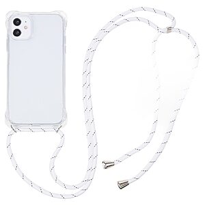 Θήκη iPhone 11 Mad Mask Hybrid Sockproof Transparent V4 πλάτη με κορδόνι από αντικραδασμικό TPU