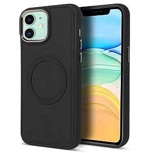 Θήκη iPhone 11 Mad Mask Frame Series v2 Silicone Sockproof συμβατό με Ασύρματο φορτιστή Πλάτη TPU μαύρο