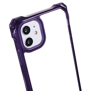 Θήκη iPhone 11 Mad Mask Hybrid Sockproof Transparent V4 πλάτη με κορδόνι από αντικραδασμικό TPU μωβ - Image 4