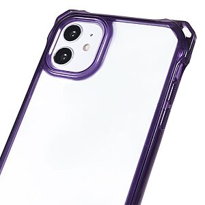 Θήκη iPhone 11 Mad Mask Hybrid Sockproof Transparent V4 πλάτη με κορδόνι από αντικραδασμικό TPU μωβ - Image 5