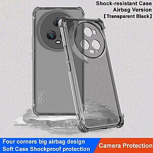 Θήκη Honor Magic5 Pro 5G IMAK Airbag Series με ενισχυμένες γωνίες από Premium ανθεκτικό TPU μαύρο - Image 2