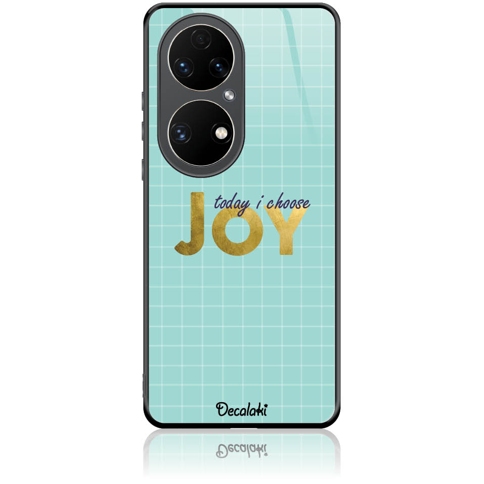 Θήκη για Huawei P50 Pro Today I Choose Joy - Tempered Glass Θήκη για Huawei P50 Pro Today I Choose Joy - Tempered Glass
