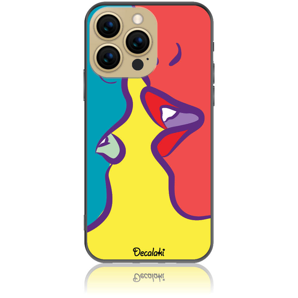 Θήκη για iPhone 13 Pro Pop Art Kiss - Soft TPU Θήκη για iPhone 13 Pro Pop Art Kiss - Soft TPU