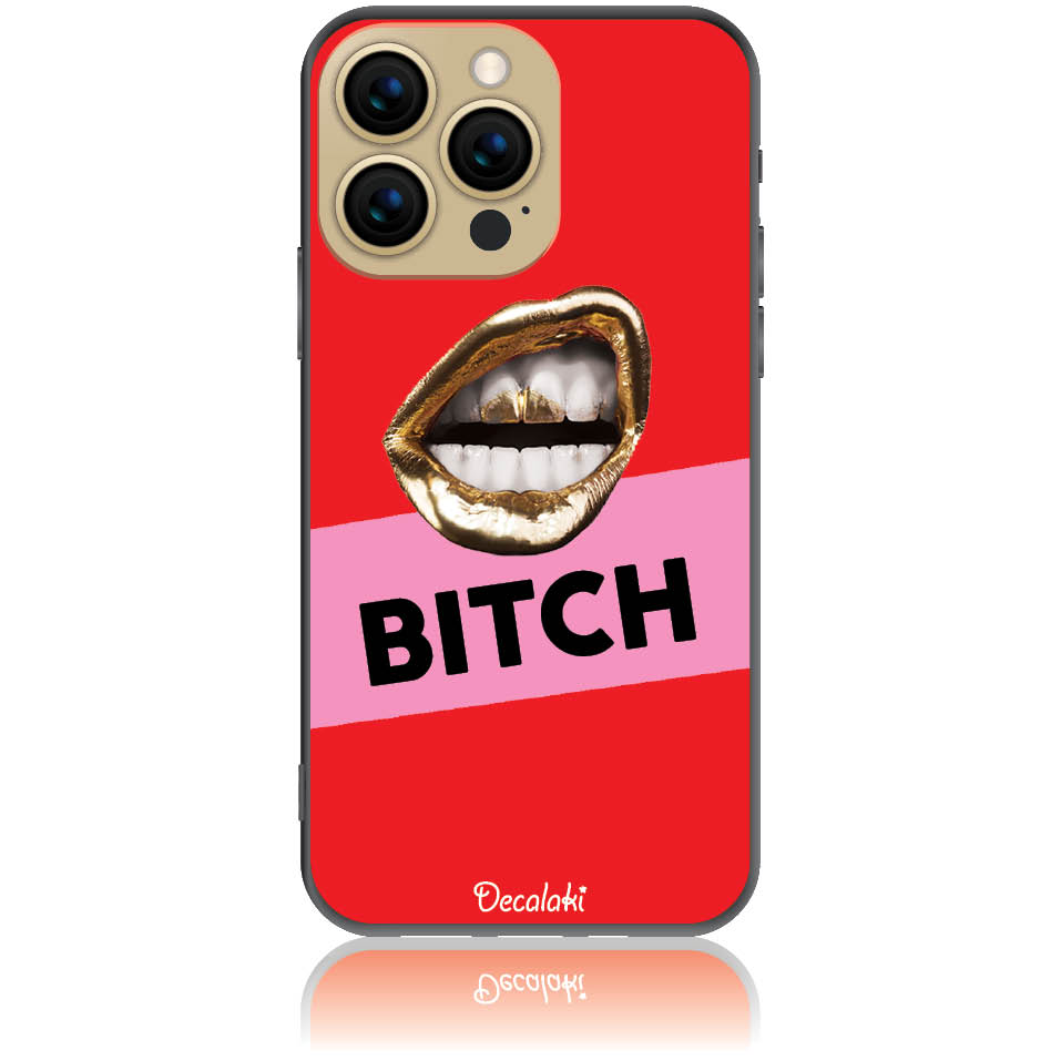 Θήκη για iPhone 13 Pro BITCH - Soft TPU Θήκη για iPhone 13 Pro BITCH - Soft TPU