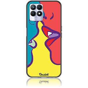 Θήκη για Realme 8i Pop Art Kiss - Soft TPU