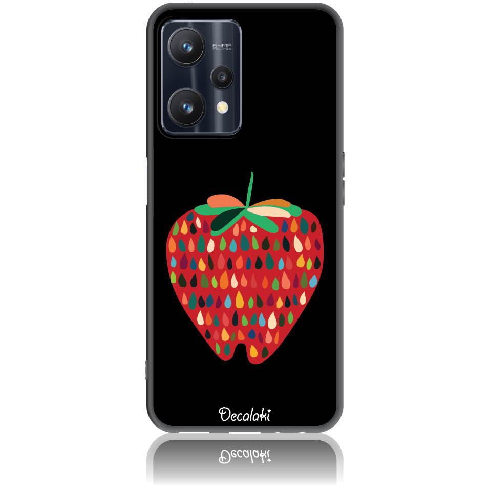 Θήκη για Realme 9 Pro 5G Unbite Strawberry Passion - Soft TPU Θήκη για Realme 9 Pro 5G Unbite Strawberry Passion - Soft TPU