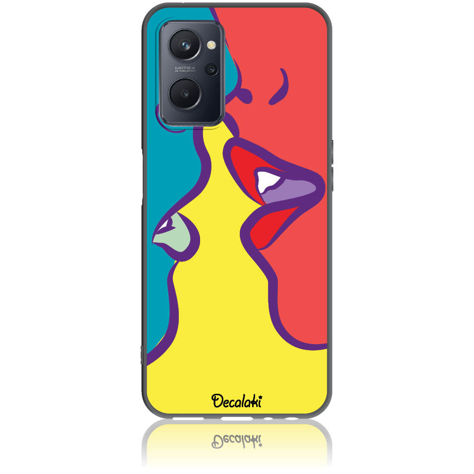 Θήκη για Realme 9i Pop Art Kiss - Soft TPU Θήκη για Realme 9i Pop Art Kiss - Soft TPU