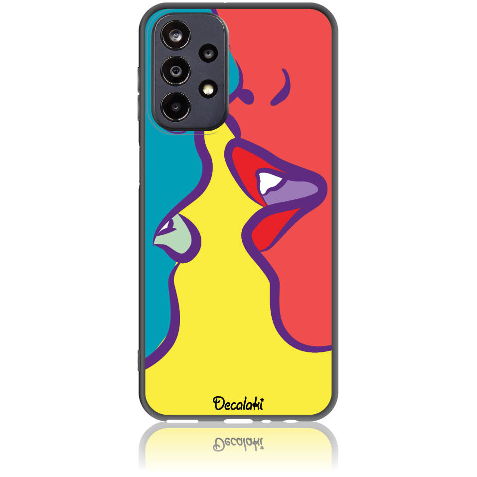 Θήκη για Samsung Galaxy A23 5G Pop Art Kiss - Soft TPU Θήκη για Samsung Galaxy A23 5G Pop Art Kiss - Soft TPU