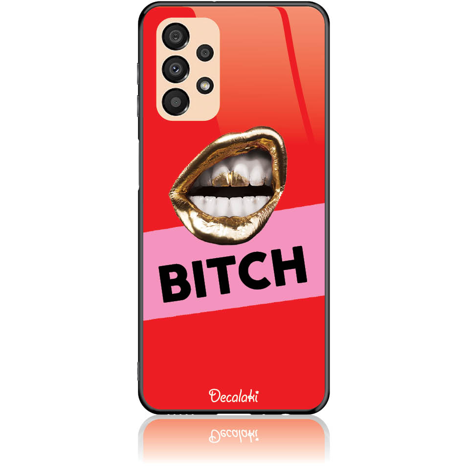 Θήκη για Samsung Galaxy A33 5G BITCH - Tempered Glass Θήκη για Samsung Galaxy A33 5G BITCH - Tempered Glass