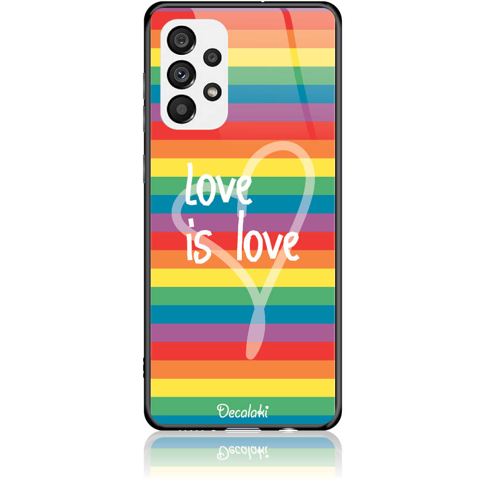 Θήκη για Samsung Galaxy A73 5G Love is Love - Tempered Glass