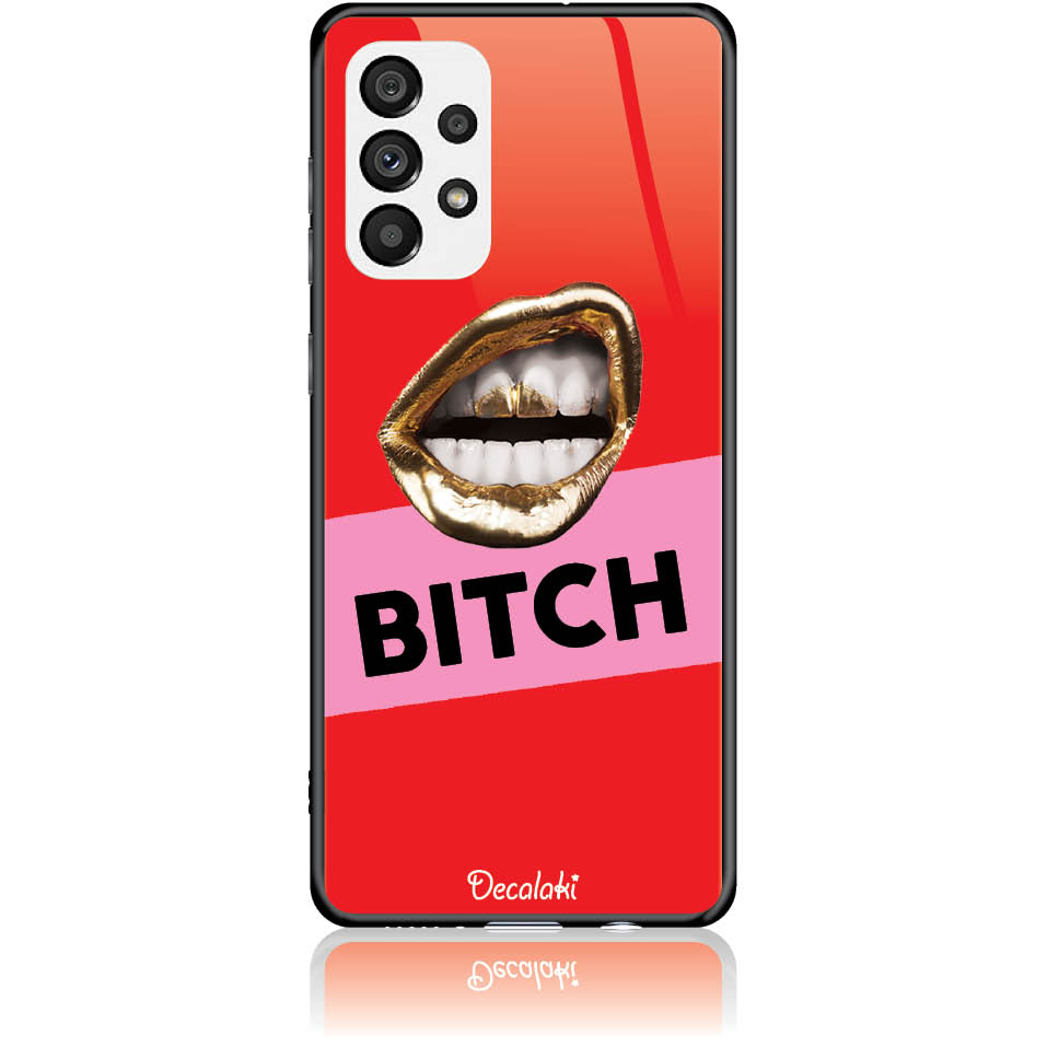 Θήκη για Samsung Galaxy A73 5G BITCH - Tempered Glass Θήκη για Samsung Galaxy A73 5G BITCH - Tempered Glass