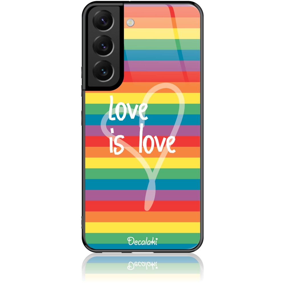 Θήκη για Samsung Galaxy S22 5G Love is Love - Tempered Glass