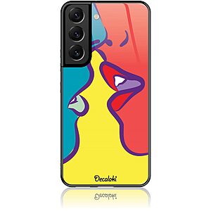 Θήκη για Samsung Galaxy S22 5G Pop Art Kiss - Tempered Glass