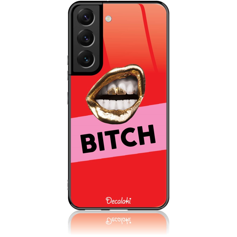 Θήκη για Samsung Galaxy S22 5G BITCH - Tempered Glass Θήκη για Samsung Galaxy S22 5G BITCH - Tempered Glass