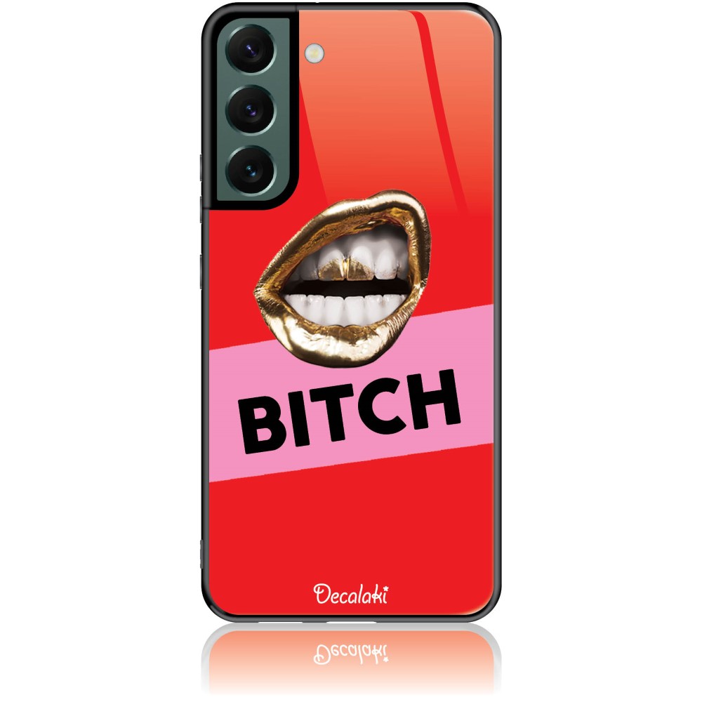 Θήκη για Samsung Galaxy S22 Plus 5G BITCH - Tempered Glass Θήκη για Samsung Galaxy S22 Plus 5G BITCH - Tempered Glass