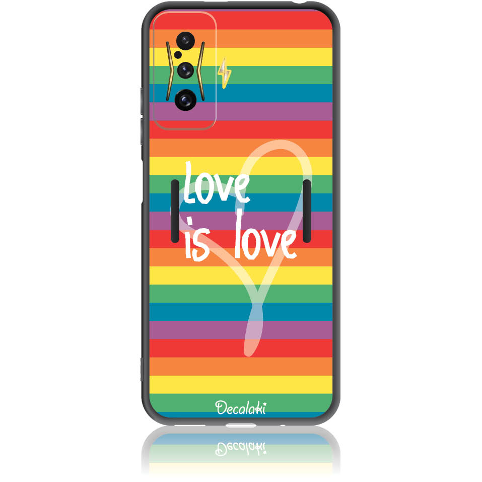 Θήκη για Xiaomi Poco F4 GT 5G Love is Love - Soft TPU Θήκη για Xiaomi Poco F4 GT 5G Love is Love - Soft TPU