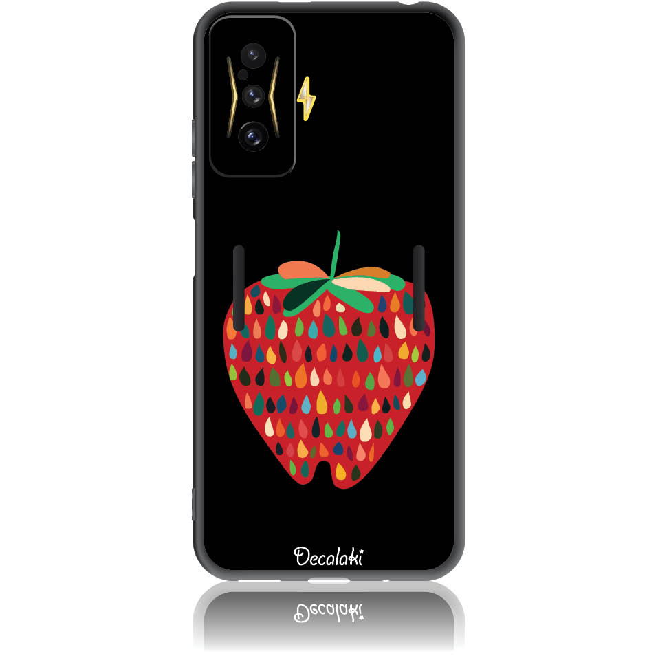 Θήκη για Xiaomi Poco F4 GT 5G Unbite Strawberry Passion - Soft TPU Θήκη για Xiaomi Poco F4 GT 5G Unbite Strawberry Passion - Soft TPU