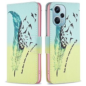 Θήκη Xiaomi Poco F5 5G OEM Feather & Birds με βάση στήριξης