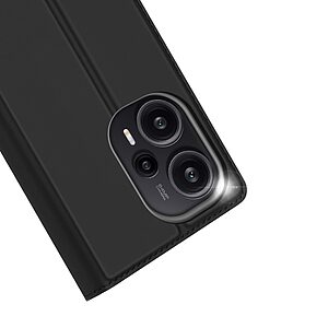 Θήκη Xiaomi Poco F5 5G DUX DUCIS Skin Pro Series με βάση στήριξης, υποδοχή καρτών και μαγνητικό κούμπωμα Flip Wallet από συνθετικό δέρμα και TPU μαύρο - Image 4